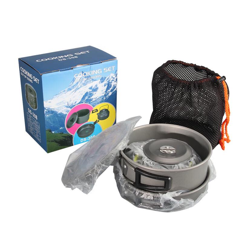 Huilingyang Outdoor Camping Cookware Set (Pot, Pan, Kettle)