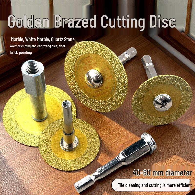 Diamond Cutting & Grinding Disc Set for Electric Drills: Small Saw Blade for Tile, Grout, Stone, and Carving.