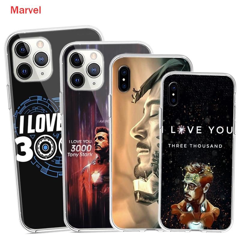 

Силиконовый чехол «Железный человек, я люблю тебя 3000» для Apple IPhone 12 Mini 11 Pro XS MAX XR X 8 7 6S 6 Plus 5S SE чехол для телефона