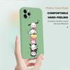 Cute Cartoon Phone Case for iPhone 15 14 13 12 11 Samsung Galaxy A12 A52 S24 S23 Xiaomi POCO Redmi Soft Square Liquid Silicone Cover Casing