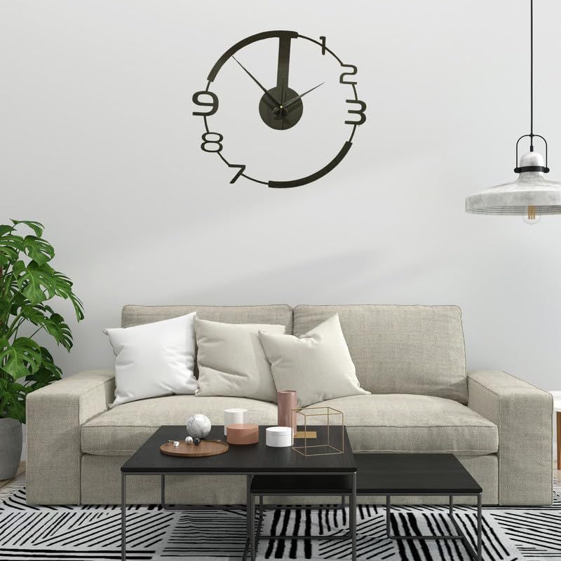 Stylish Modern Classic Design Wall Mount Clocks | Elegant 12-Inch Wall Hanging Timepiece for Home, Office, Living Room, Bedroom Decor (Numeric Number)