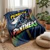 Penrith Panthers Flanell Fleece Decke Gemütlich Warm Überwurfdecke für Sofa Bett Reisen Ganzjahresgebrauch