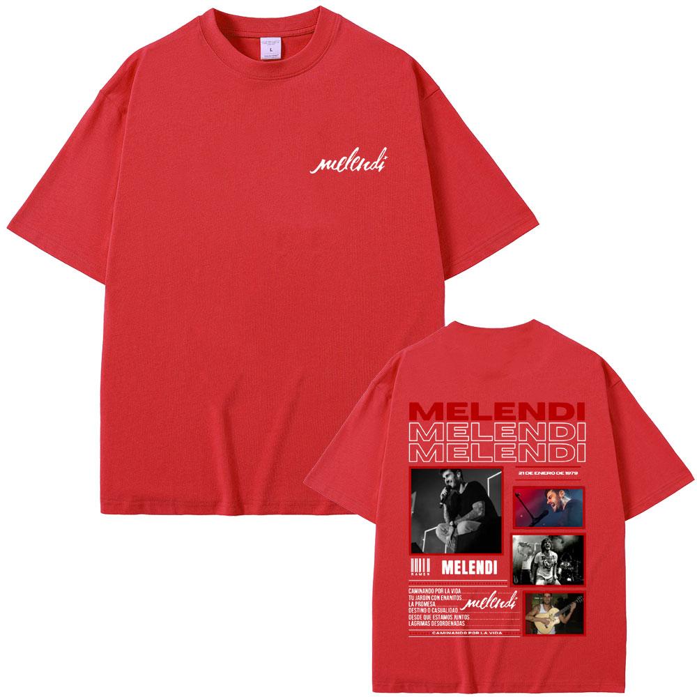 

Melendi Tour 2025 Album Print T Shirt Men Women Vintage Gothic Oversized Cotton Tshirt Male Hip Hop Fashion T Shirts Streetwear S