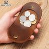 Popular Crazy Horse Leather Change Bag Snap Coin Bag Mini Small Wallet Storage Bag Card Bag