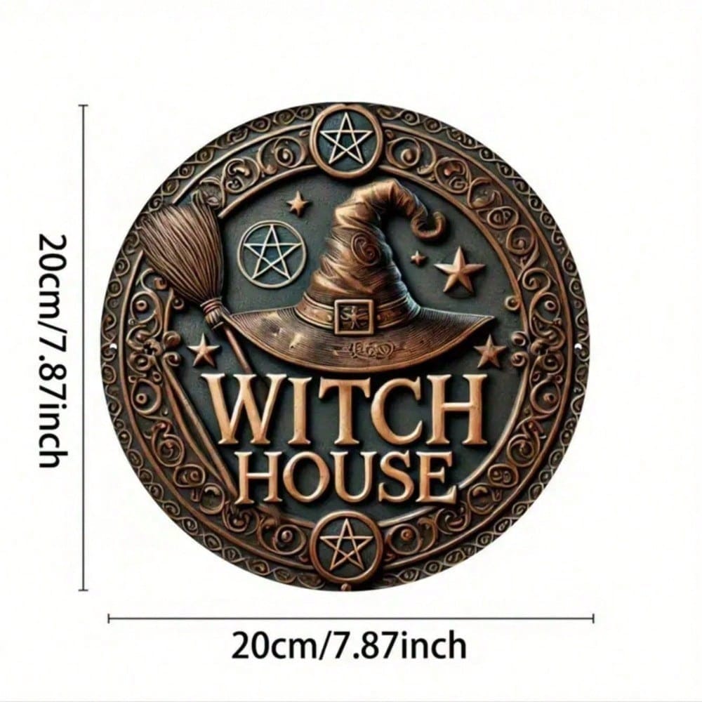 Retro Round Metal Sign for Shop Decor