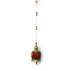 Outdoor Decorative Terracotta Hand-Painted Bell Home Door Hanging , Red