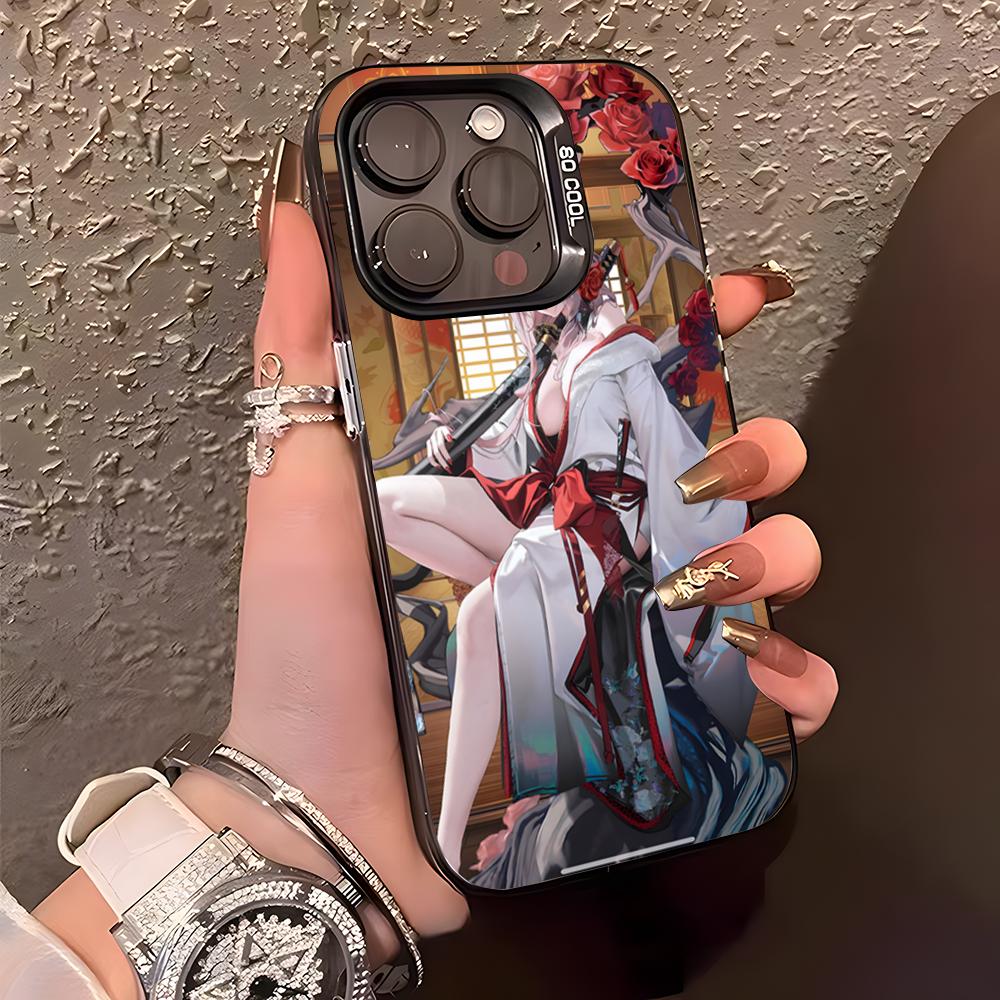 

Goddess Of Victory Nikke Phone Case For IPhone17 Air 16 15 14 Plus 13 12 11 Pro XS Max Silver Black Bumper Case iPhone 12 Pro