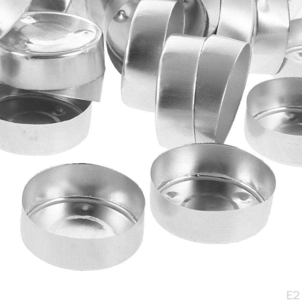 200 Aluminum Tealight Box Tins DIY Candles Making Supplies