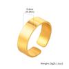 6/8/11,5MM Manschettenring für Männer Jungen,Wasserdichte Edelstahlringe Fingerband,Einfach Schlicht Klassisch Basic Punk Offener Ring