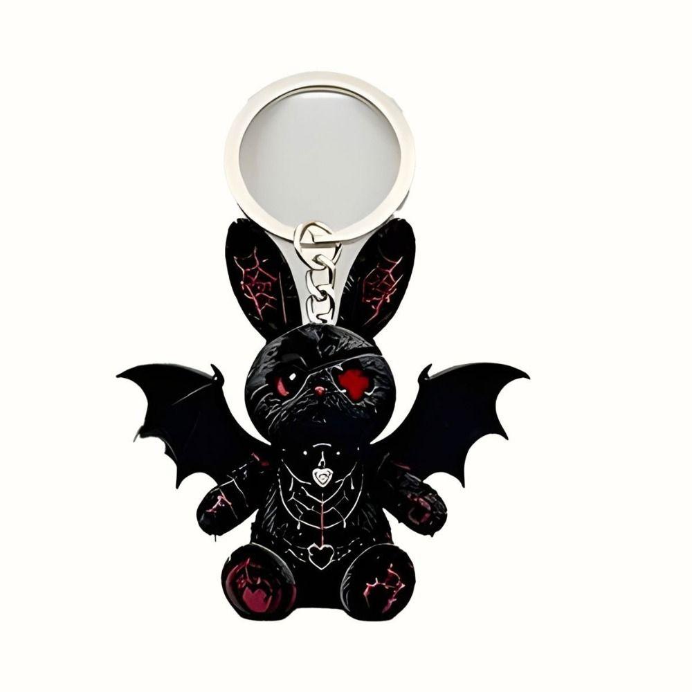 Acrylic Material Cat Keychain Wounded Cat Style Kitten Pendant Y2K Acrylic Keychain  Keychain Gift