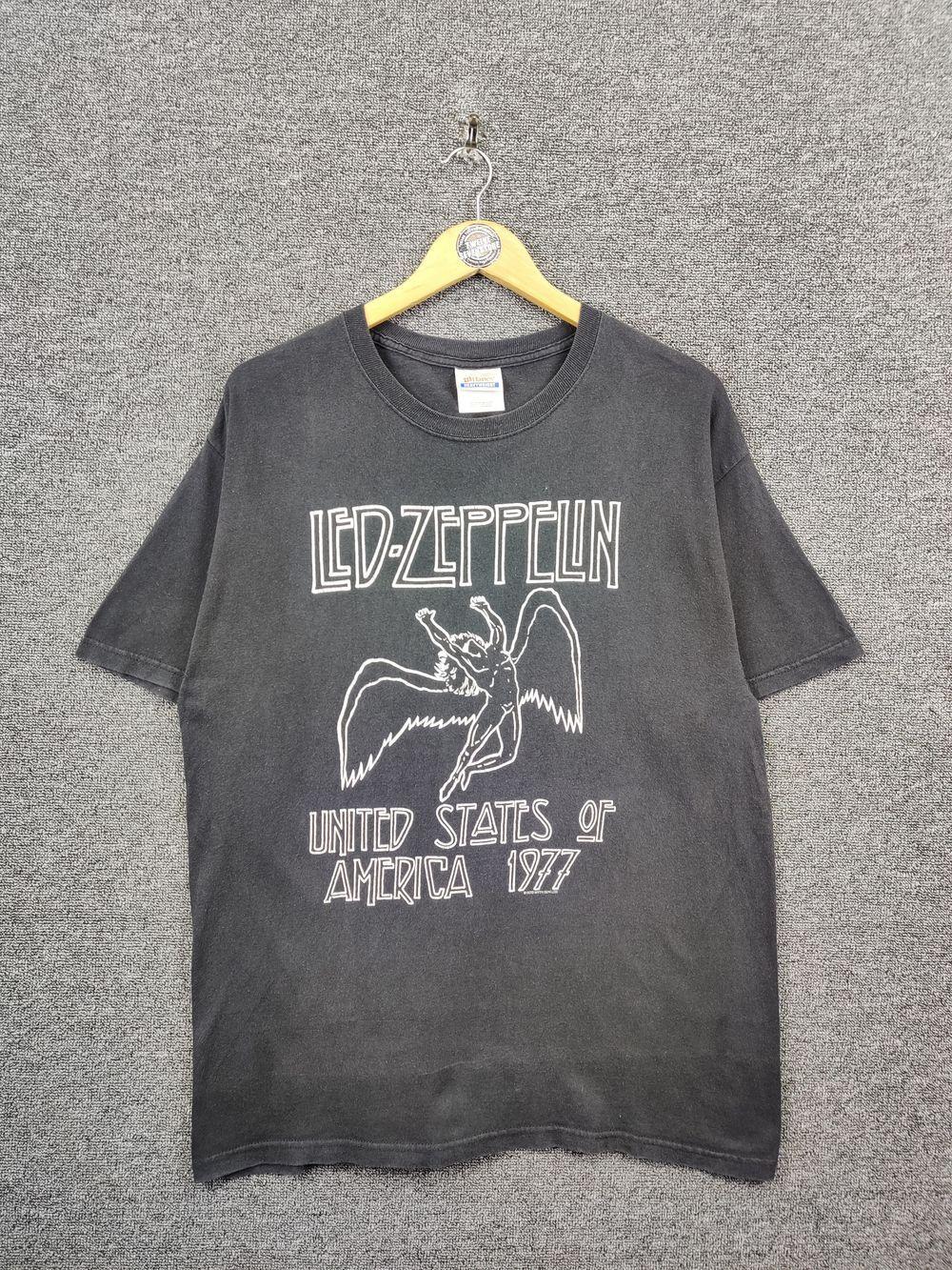 90 Led Zeppelin Rock Band Tour Black Unisex Tshirt Reprint S5XL KH6451 XXXXL