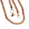 Exquisite Russian Purple Gold Lace Necklace, Simple Light Luxury Temperament Rose Gold-Plated Double-Layer Cross Chain Jewelry For Women