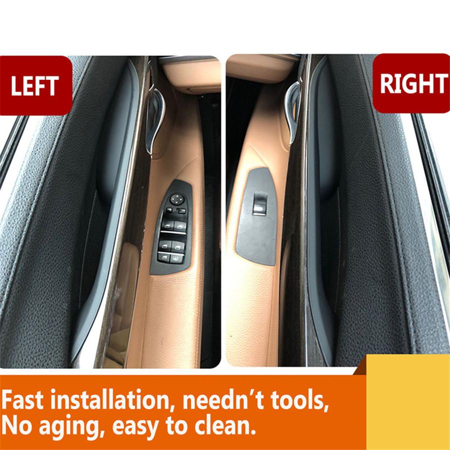 Car Front Right Interior Inner Door Panel Handle Pull Trim Cover For BMW 7 Serie