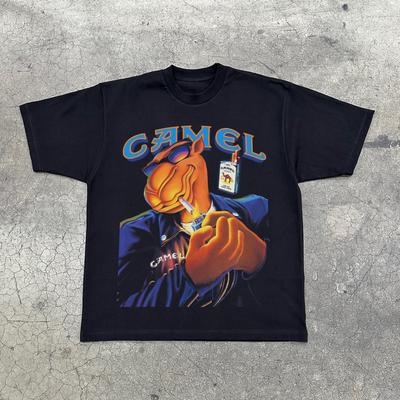 Vintage Camel  Graphic T-Shirt Men Women 100% Cotton Short Sleeve Daily Wear Tee
