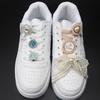 Shoe Charms for Sneakers Shoelaces Clips Buckle Decorations Rhinestones Pearl Gem Casual Flower Fashion Shoes Accessories 1 PCS