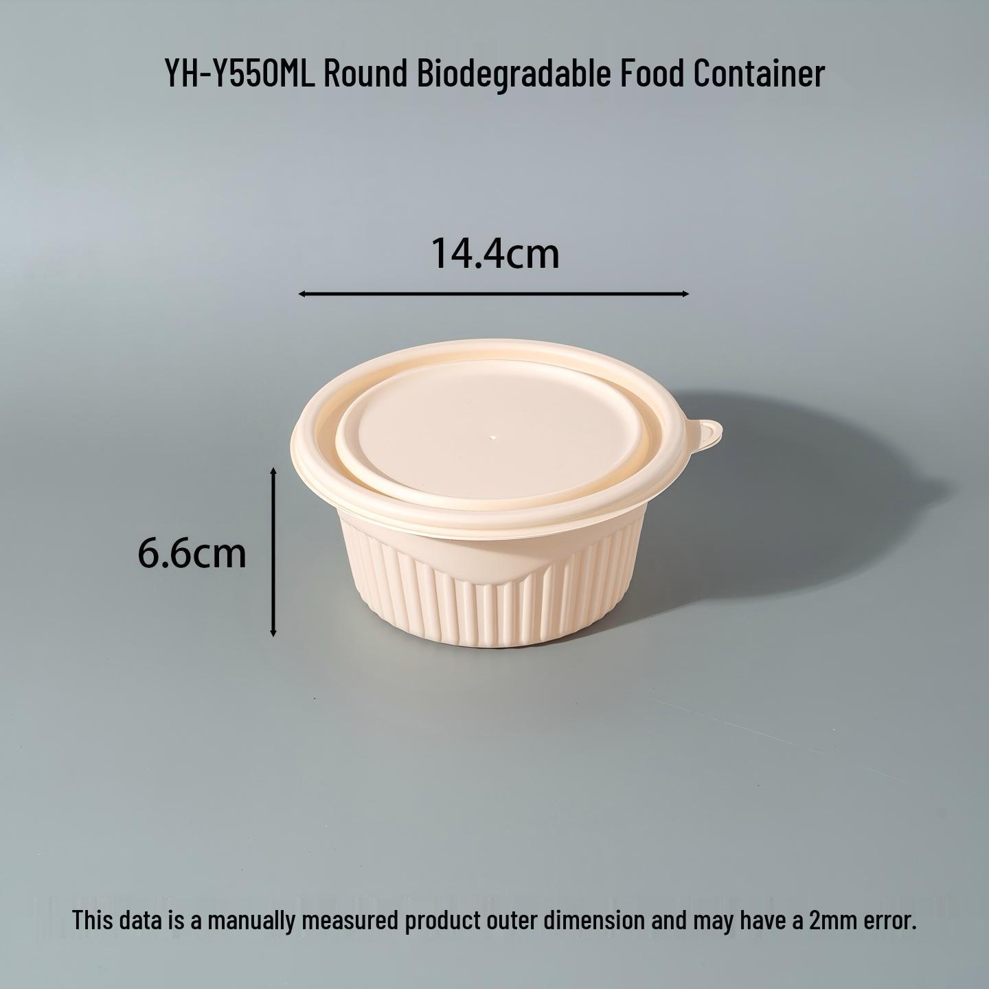 Eco-Friendly Biodegradable Corn Starch Bento Lunch Box