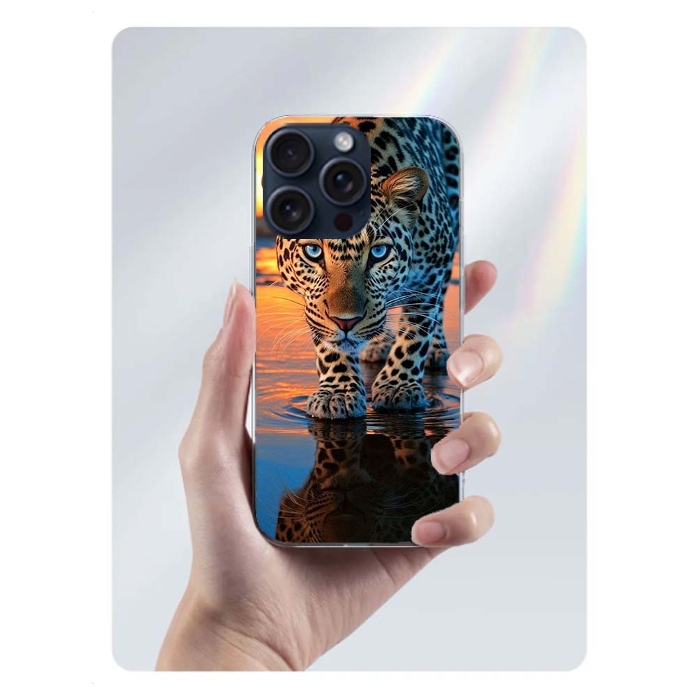 Majestic Leopard Clear Phone Case For Iphone 17 Air 16 Pro Max 15 Pro 14 Plus 17E 16E 11 13 12 Mini Cover Cases Fundas Cell TPU