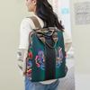 Motedesigner ryggsekker Dame lerrets ryggsekk Kvinner Stor bagpack Reisevesker Stor skoleryggsekk for studenter Skulderveske
