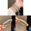 Copper Zirconia Clasp Bracelet With Geometric Design For Fashion And Office Wear