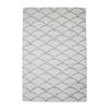 Ecru Ethnic Rosette Pattern Rug 133x190