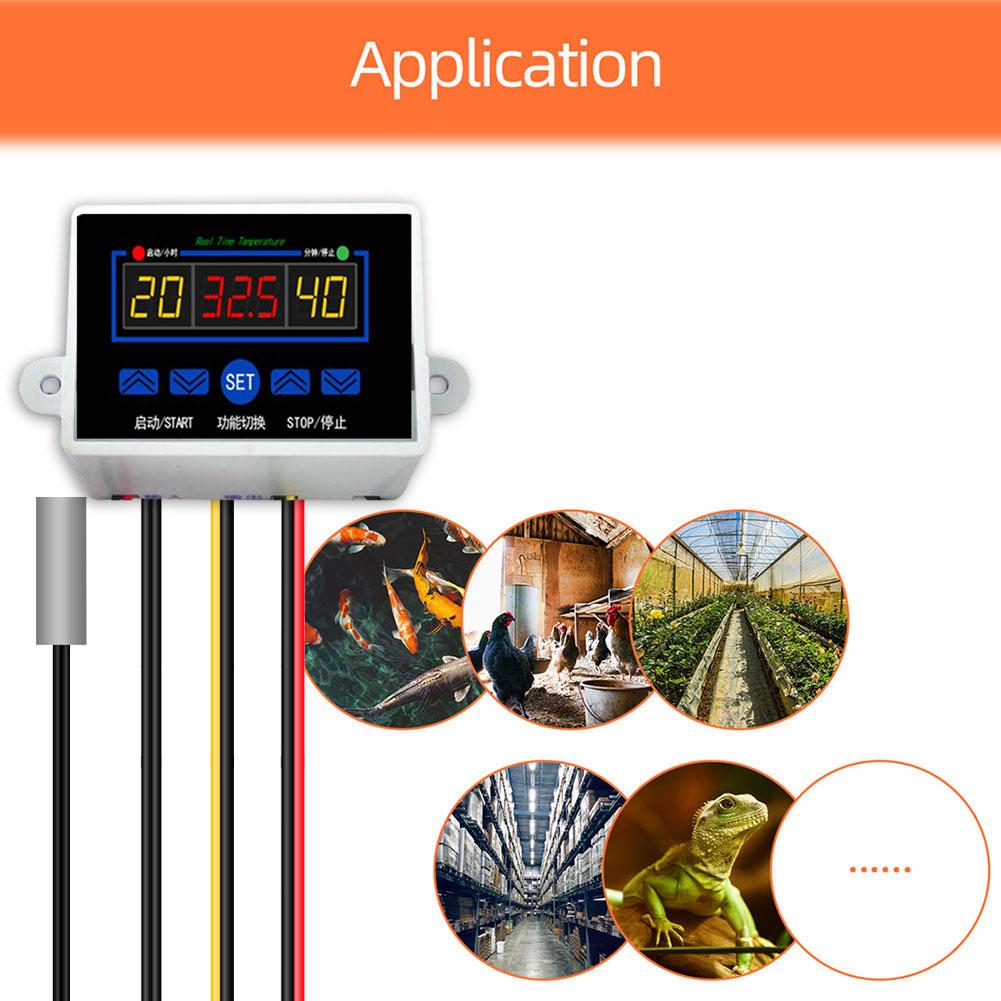 XH-W1411 Temperature Controller LED Digital Thermostat Switch 12V/220V 10A Smart Temperature Regulator with Waterproof Probe