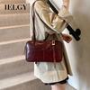 Hand-Carry Retro Fashion Tote Bag Trendy Large-Capacity One-Shoulder High-End Un