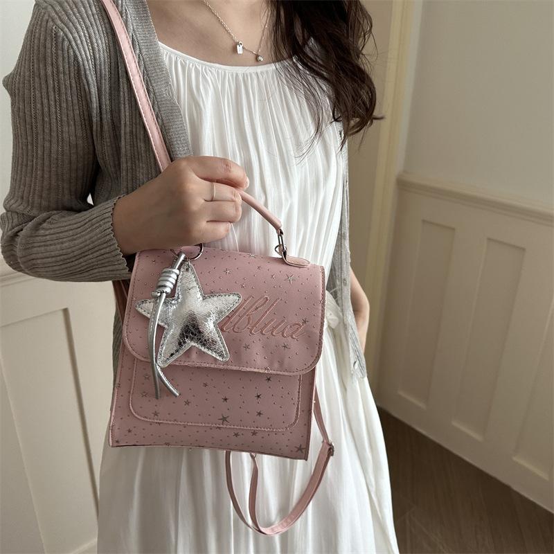 Schoolbag Korean version of small fresh college style 1011 new fashion niche design personalized backpack crossbody backpack bag women