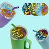 Easy To Clean Silicone Mold Name Plate Moulds Practical Lid Name Sheets Molds Silicone Resin Moulds for Cup Lid Labeling