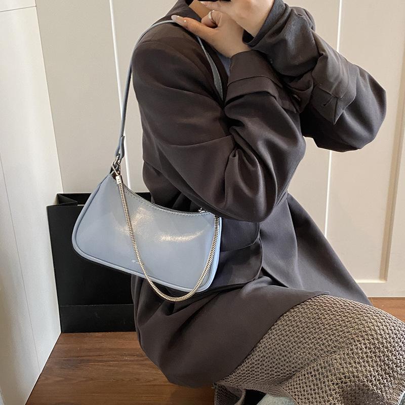 Geantă de mână cu lanț pentru femei, nouă, casual, de umăr, sub braț, geantă messenger