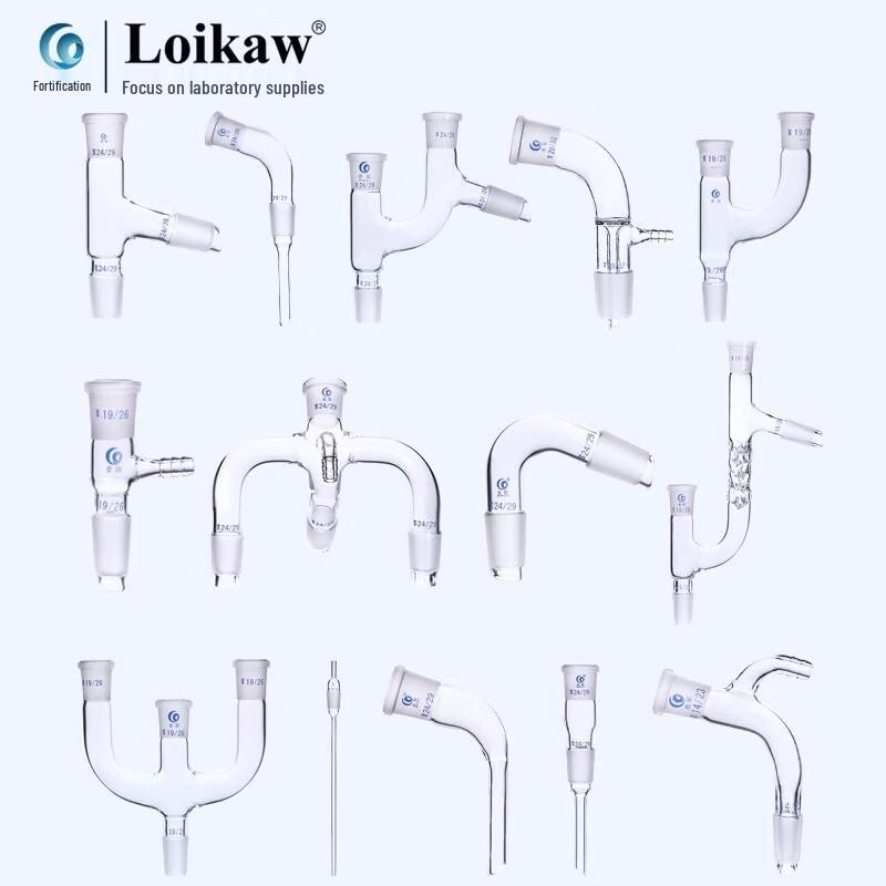 Leigu High Borosilicate Glass Distillation Elbow Adapter 24/24