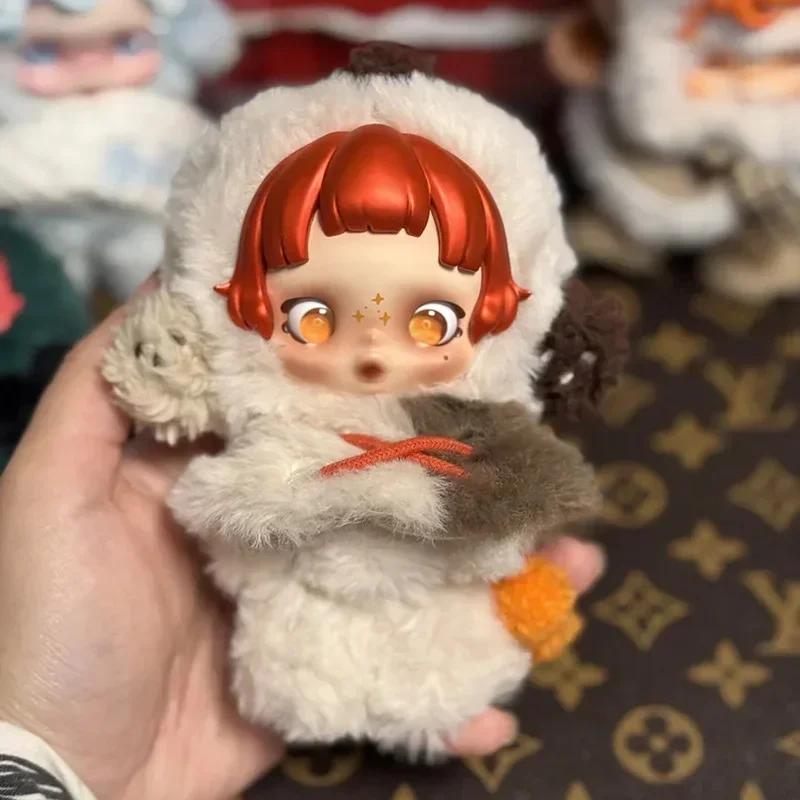 Νέα Γνήσια Σειρά Χειμερινής Συμφωνίας Skullpanda Τυφλό Κουτί Βινυλιακή Κούκλα Προσώπου Χαριτωμένη Φιγούρα Δράσης Κρεμαστό Σακιδίου Χριστουγεννιάτικο Δώρο