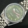 VINTAGE SEIKO AUTOMATIC 6309A JAPAN MENS REFURBISHED GREEN DIAL WATCH A443221-1