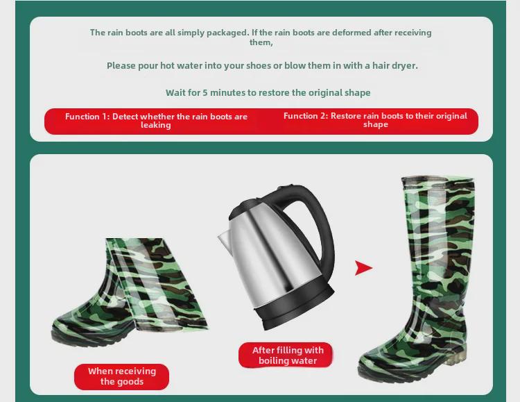 2025 Pánské vysoké maskáčové voděodolné stavební boty