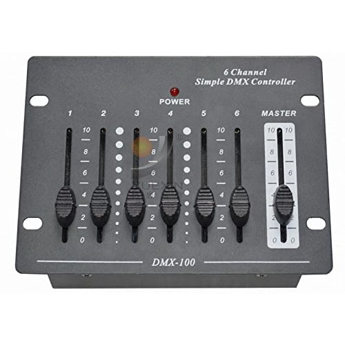 6 Channel Simple DMX Controller DJ Console Equipment for Stage Wedding and Event Lighting