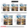 2pcs 2D Flat Printing Curtains Delight Lord Heart Psalm Fabric Without Electricity Party Decorations Perfect for Outdoor Holiday