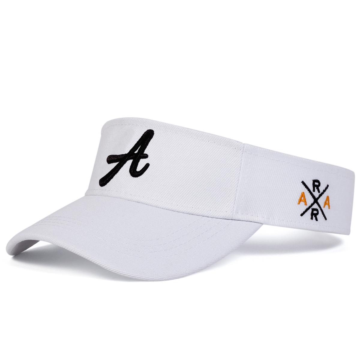 Unisex Persönlichkeit A Buchstabenstickerei Leere Oberseite Baseballkappen Frühling Und Sommer Outdoor Verstellbar Lässige Hüte Sonnenschutzmütze white
