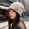 New Style Dui Dui Hat for Women In Autumn and Winter Korean Style Loose Big Head Circumference Cold Hat Showing Face Little Cute Pullover Cap