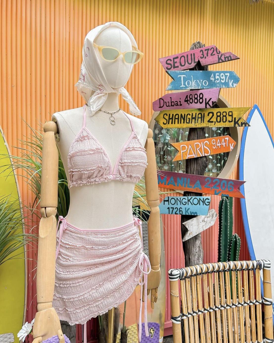 

Корейский купальник-бандо класса люкс, шортики-бойлеги, двухпредметный, для женщин: Стиль Чистого Желания Large розовый