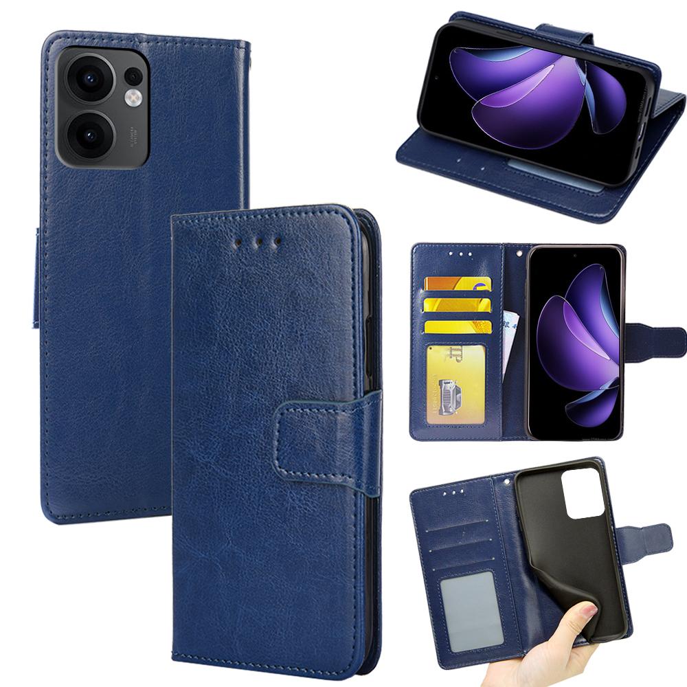 For Oppo Reno13 F 5G (Reno 13 FS 5G)/4G Case Wallet PU Leather + TPU Folding Stand Phone Cover