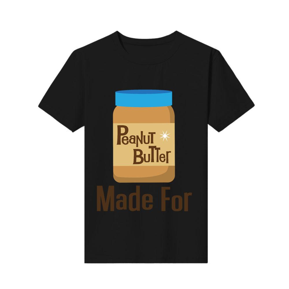new Top Unisexs tshirt kawaii made for each other couples peanut butter t shir anime shirt graphic retro print Fashion