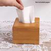 Wooden Tissue Box Modern Minimalist Design Tissue Box Holder Wood Tissue Case For Hotel Restaurant Hotel Office Easy-Refill