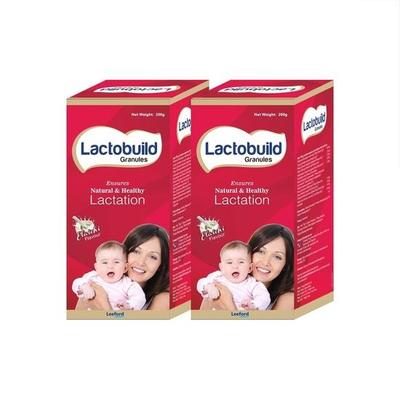 LEEFORD Lactobuild Granules Breast Feeding Supplement Increase Milk Supply-Lactation Supplement For Women,(Pack Of 2,200 G Each)