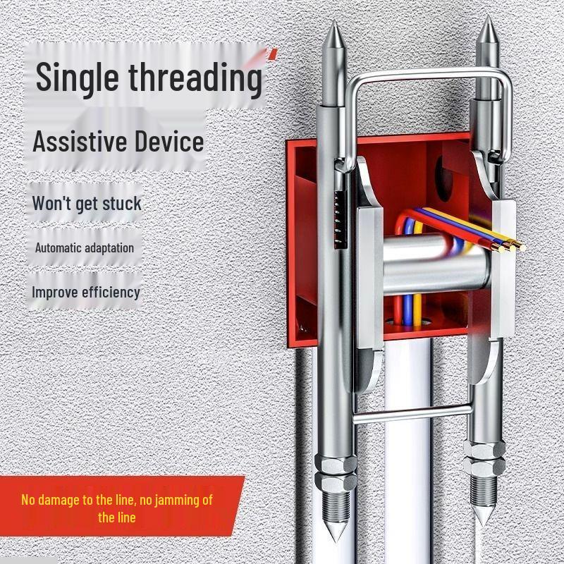 Single-Person Wire Threading Tool for Electricians