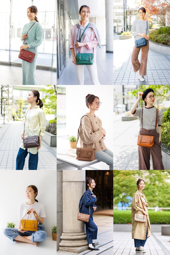 Shoulder Bag 1030305 Cube Series Red [Dakota] DA-1030305-30