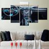 5 Pieces Modular Picture Prints Wall Art Home Decoration Ford Mustang Car Framed Canvas Painting For Living Room Bedroom Artwork