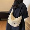 Fall 2025 New Canvas Large-capacity Shoulder Bag Dumpling Bag Casual Commuting Simple Fashion Lightweight Crossbody Bag