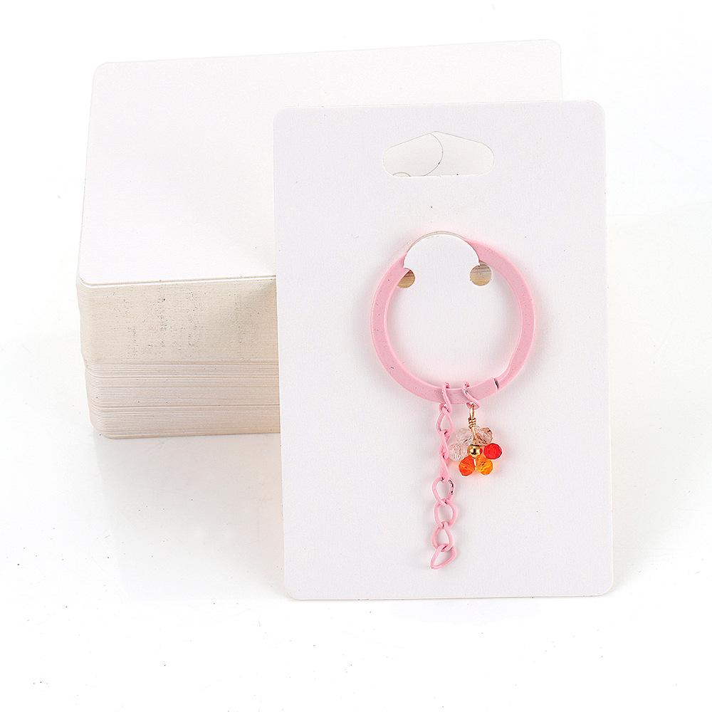 Kraft Paper Jewelry Card for Earrings and Necklaces - 2.5x3.5cm