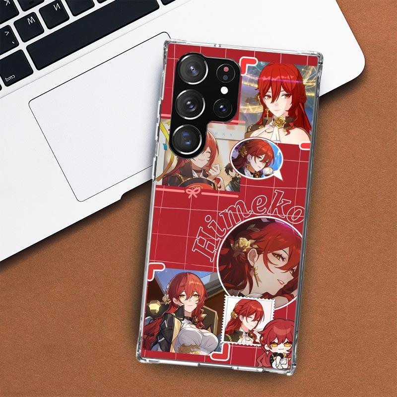 Honkai Star Rail Himeko Phone Case For Samsung Galaxy S24 S23 S22 Ultra S21 S20 Fe S10 Plus S10E S9 S8 + Shell Coque