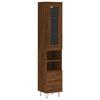 VidaXL Buffet haut chêne marron 62x36x121,5 cm bois d'ingénierie 834214