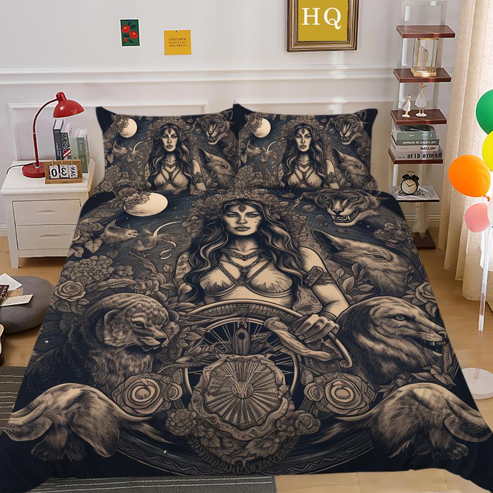 Beauty Skull Printed Bedding Cover Twin Size Microfiber Home Textiles Teen Cool Fashion Home Bedclothes